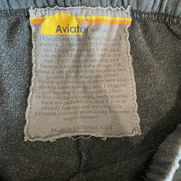 Aviator Nation 5 Stripe Sweatpants - Charcoal - Picture 3 of 4